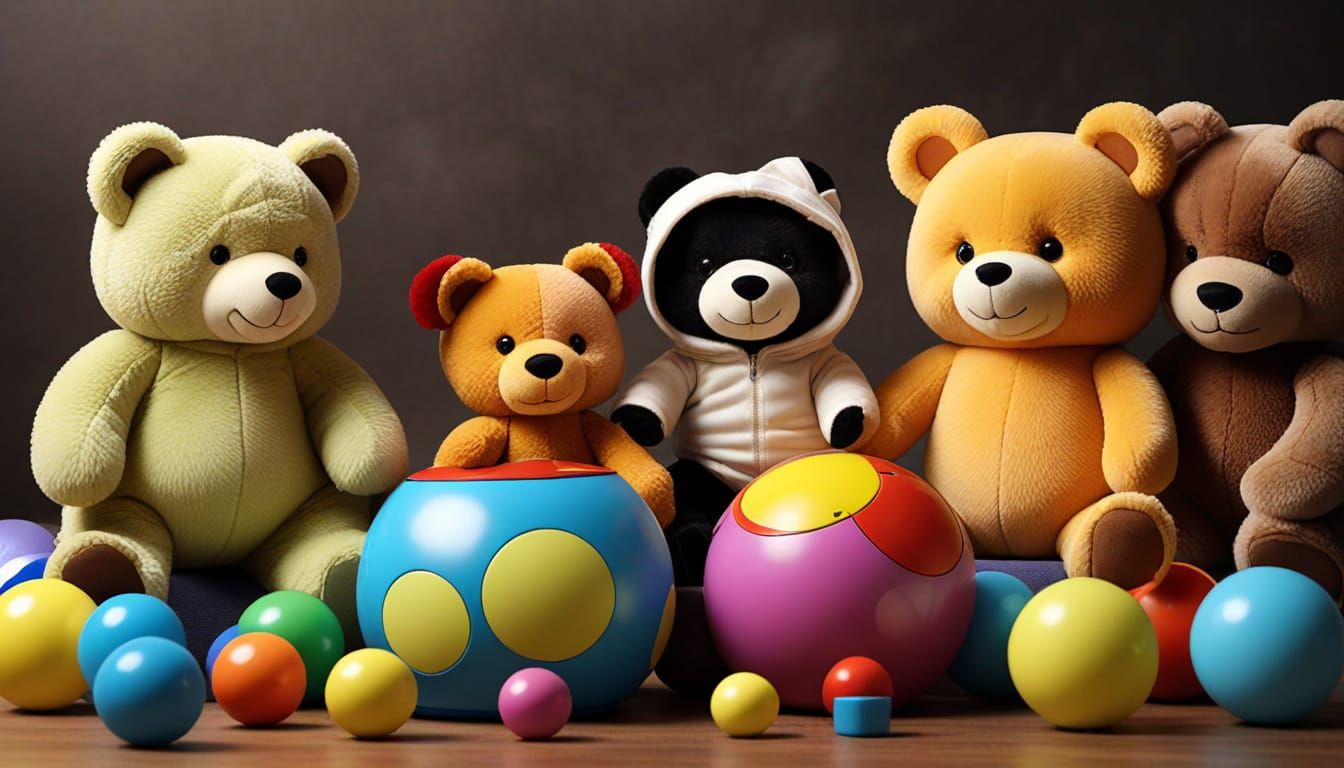 AI-Generated Image: Abstract Toy Art