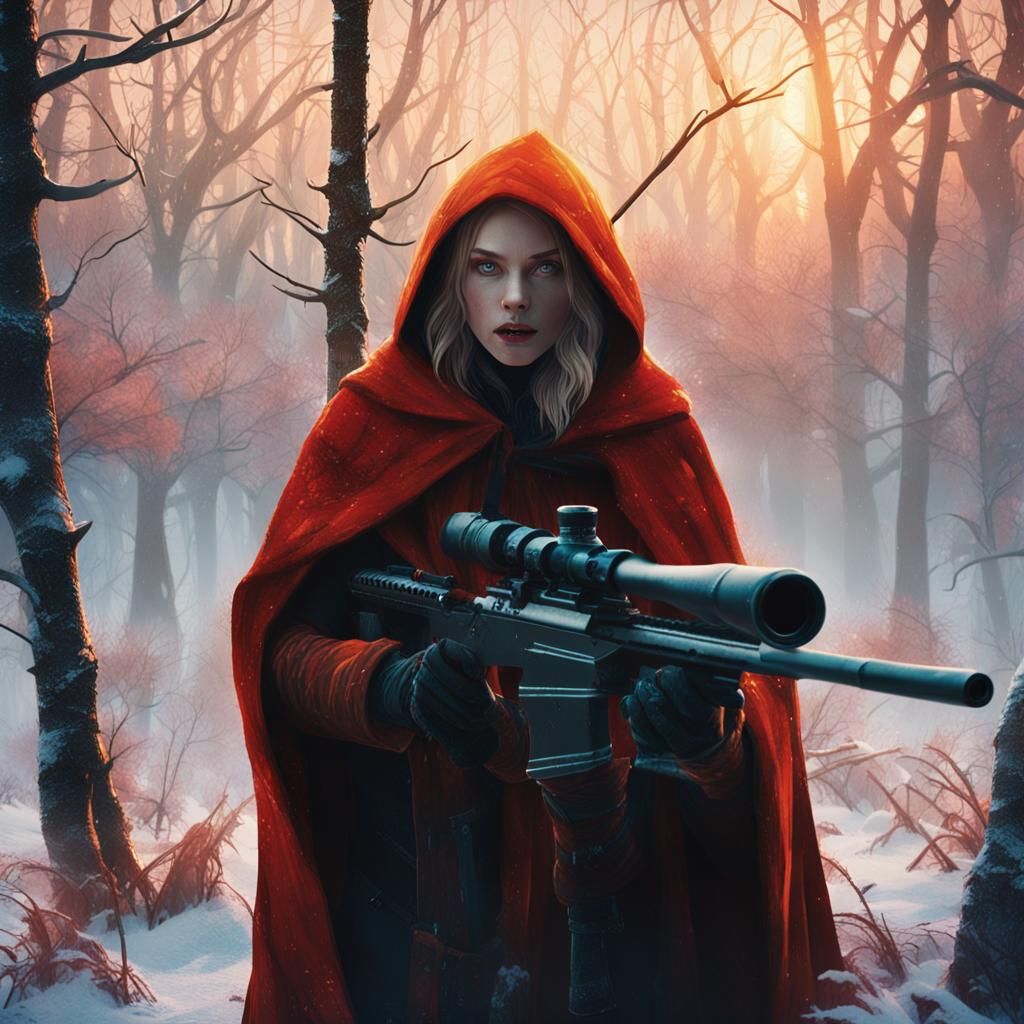 Red Riding Hood in Frozen Wasteland