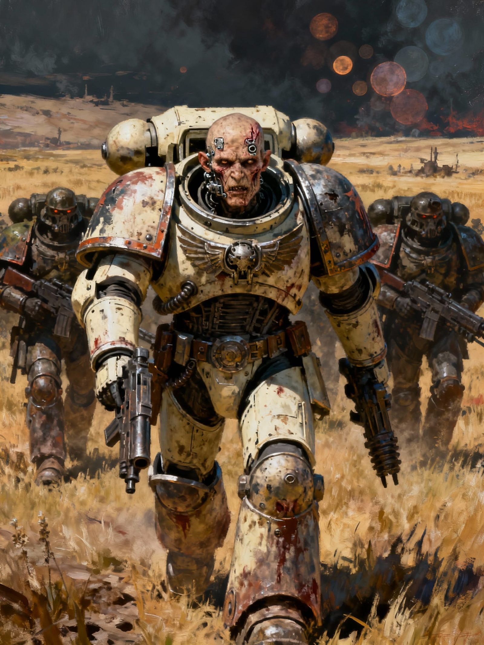 Warhammer Thunder Warriors in Dieselpunk Cybernetics