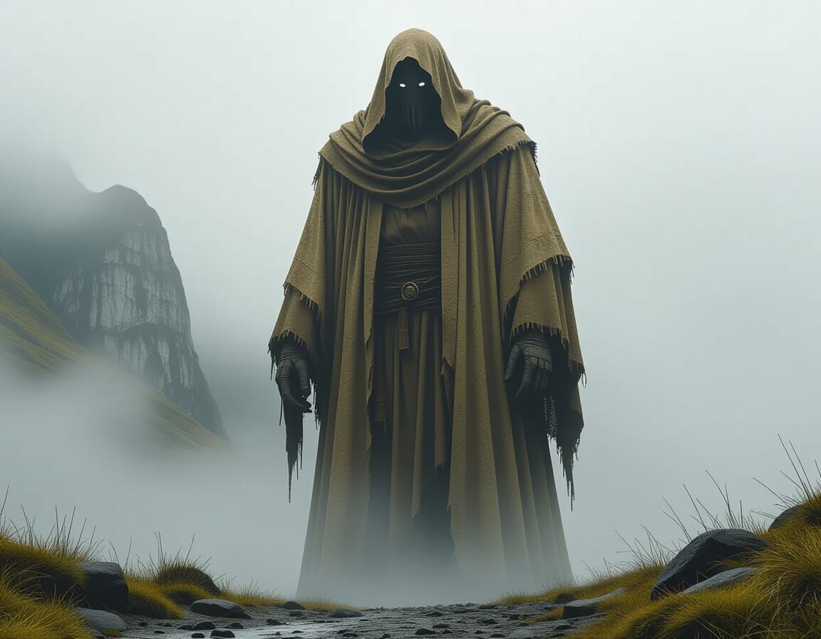 Colossal Pale Giant Emerges: Hyperrealistic Digital Art