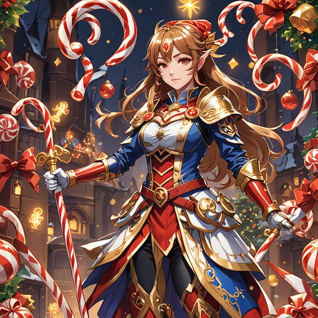 Anime Mage Captain in Studio Trigger Style