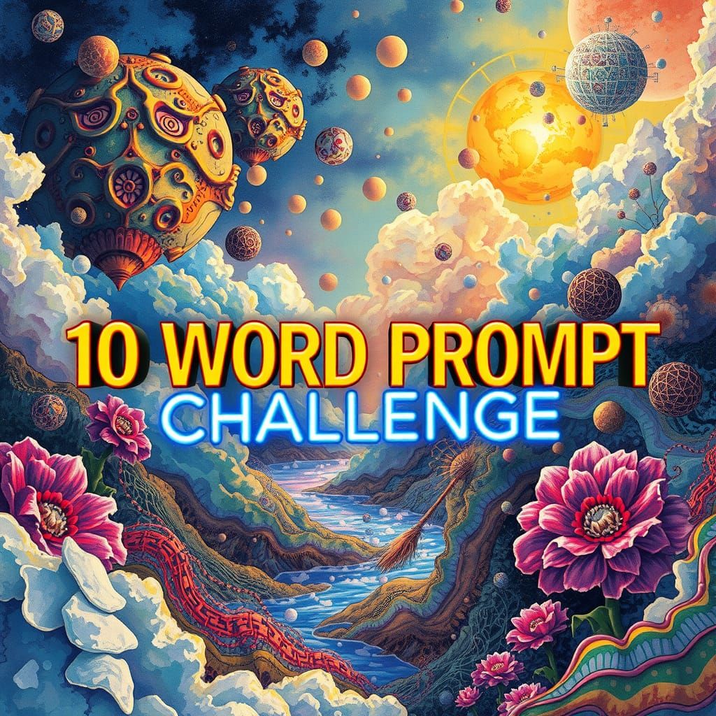 Bold Neon Graffiti Art for Prompt Challenge