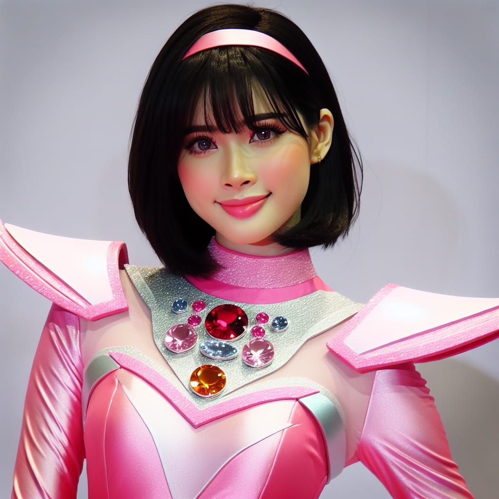 Vietnamese tall and slim power ranger pink gemstone finch do...