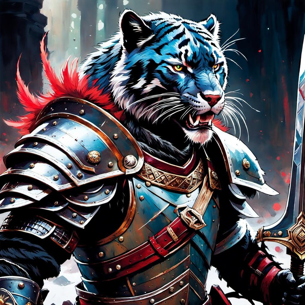 Angry Werepanther Warrior