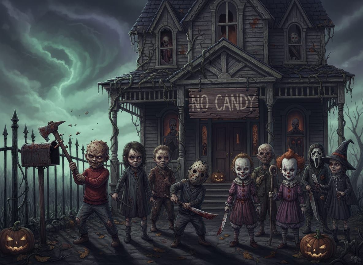 Creepy Kids as Horror Villains Trick or Treat