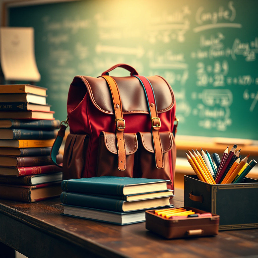 Retro-Inspired School Scene in Vibrant, Cinematic Style