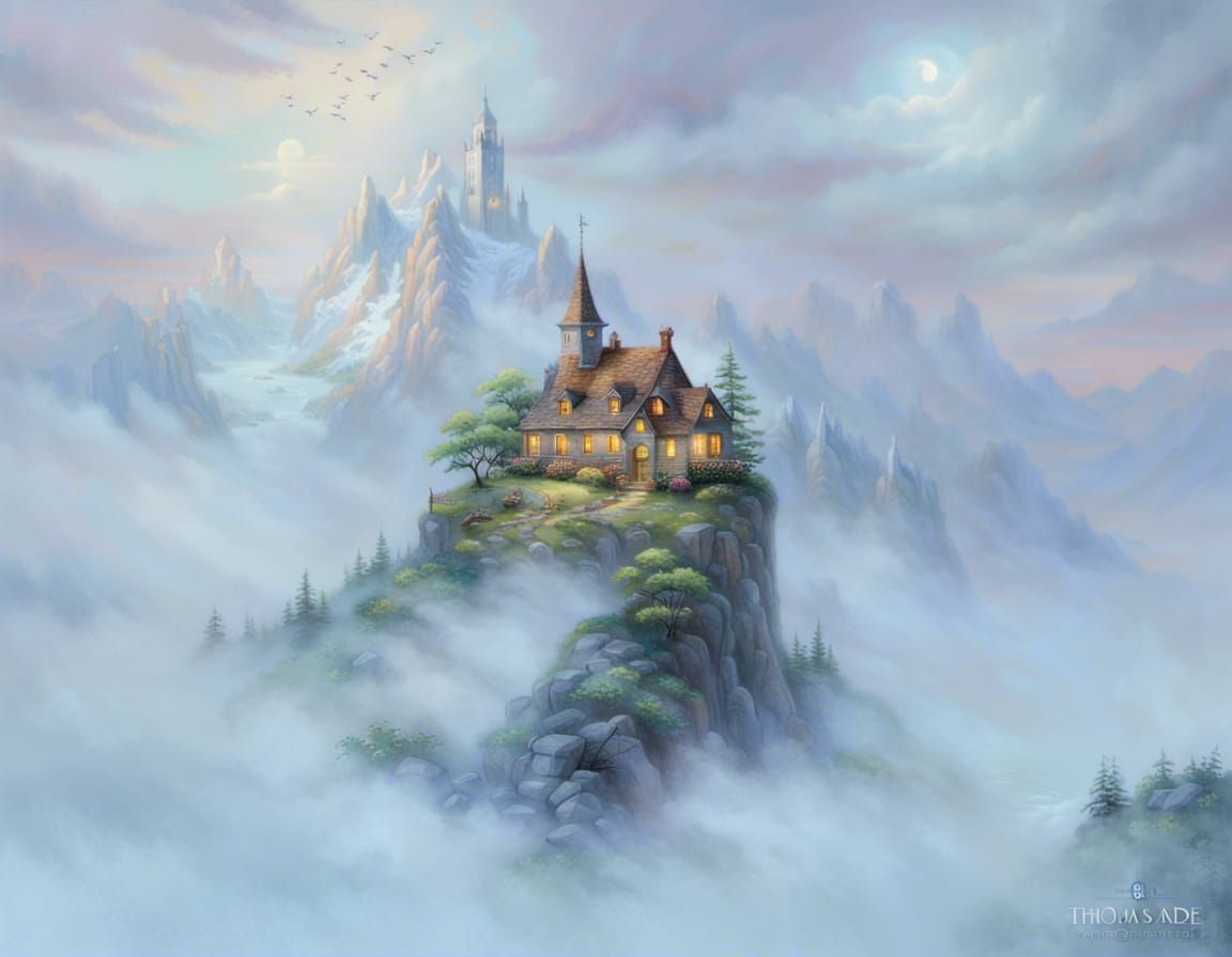 Ethereal Desolate Landscape in a Classic Style