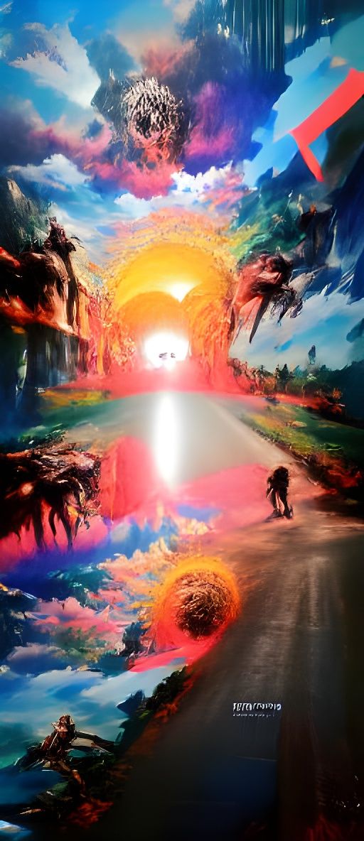 Psychedelic Concept Art: Godlike Sun-Gazing
