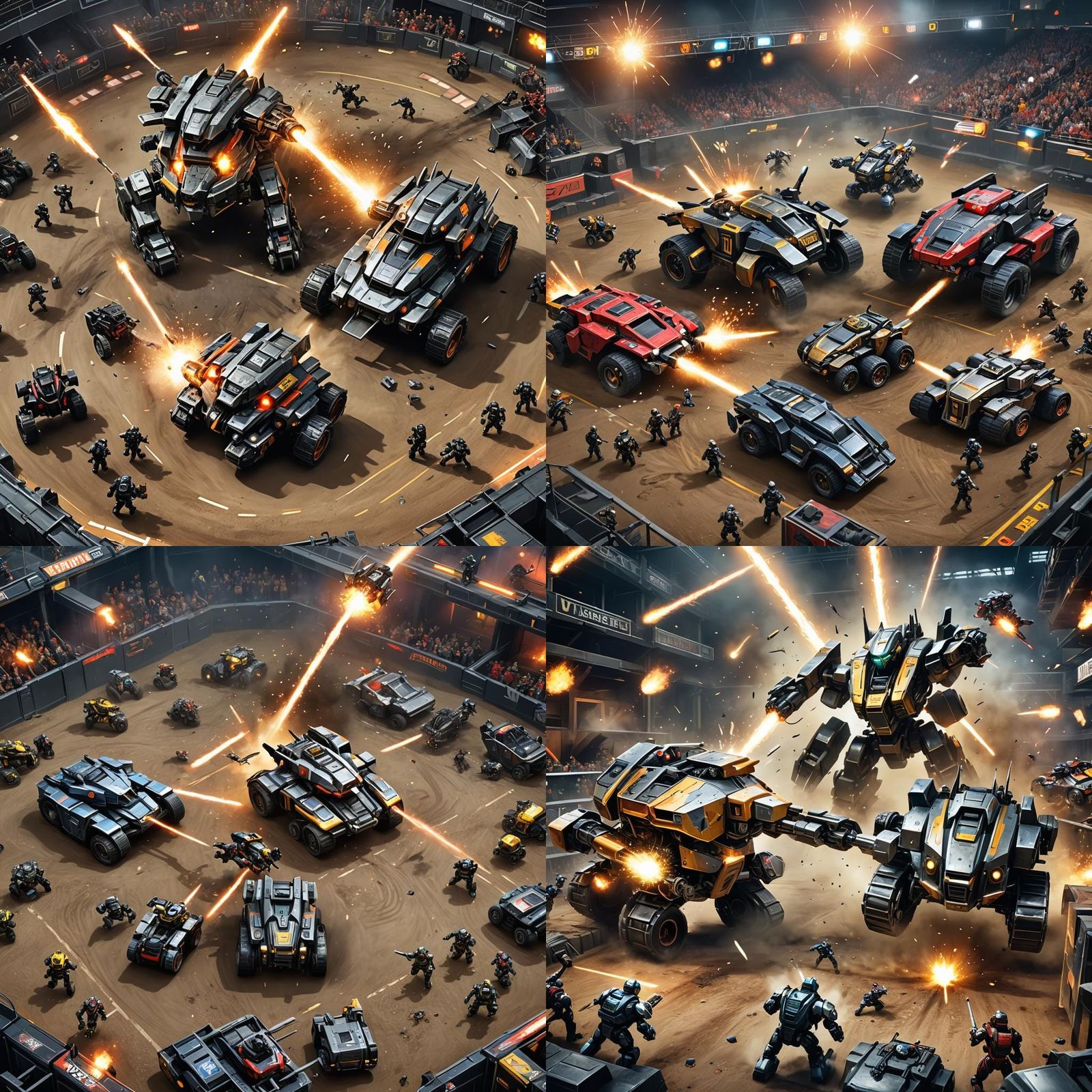 Robot Arena Battle: Hydraulic Flipper vs. Spinning Blades