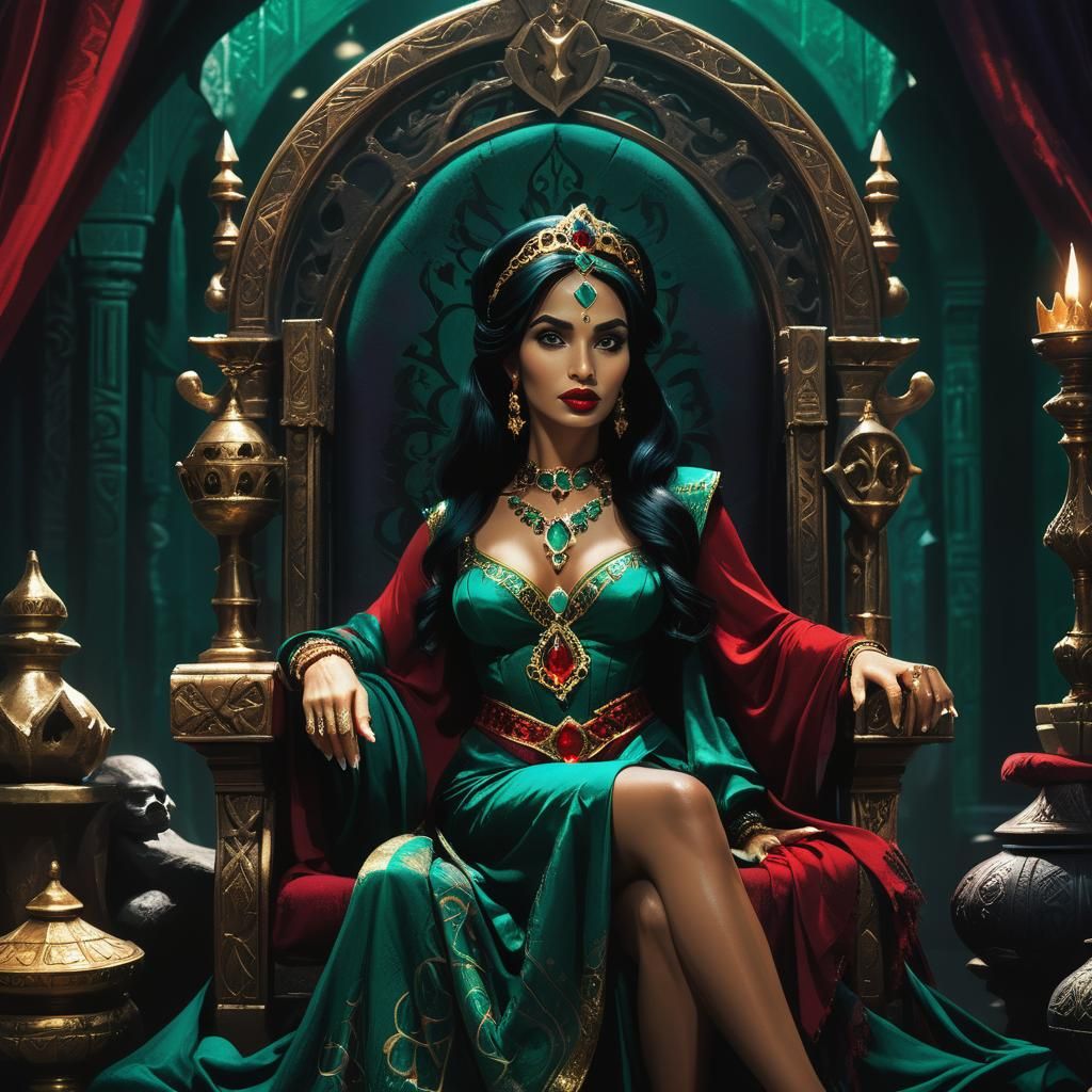 Vampire Princess Jasmine Art Deco Dark Fantasy