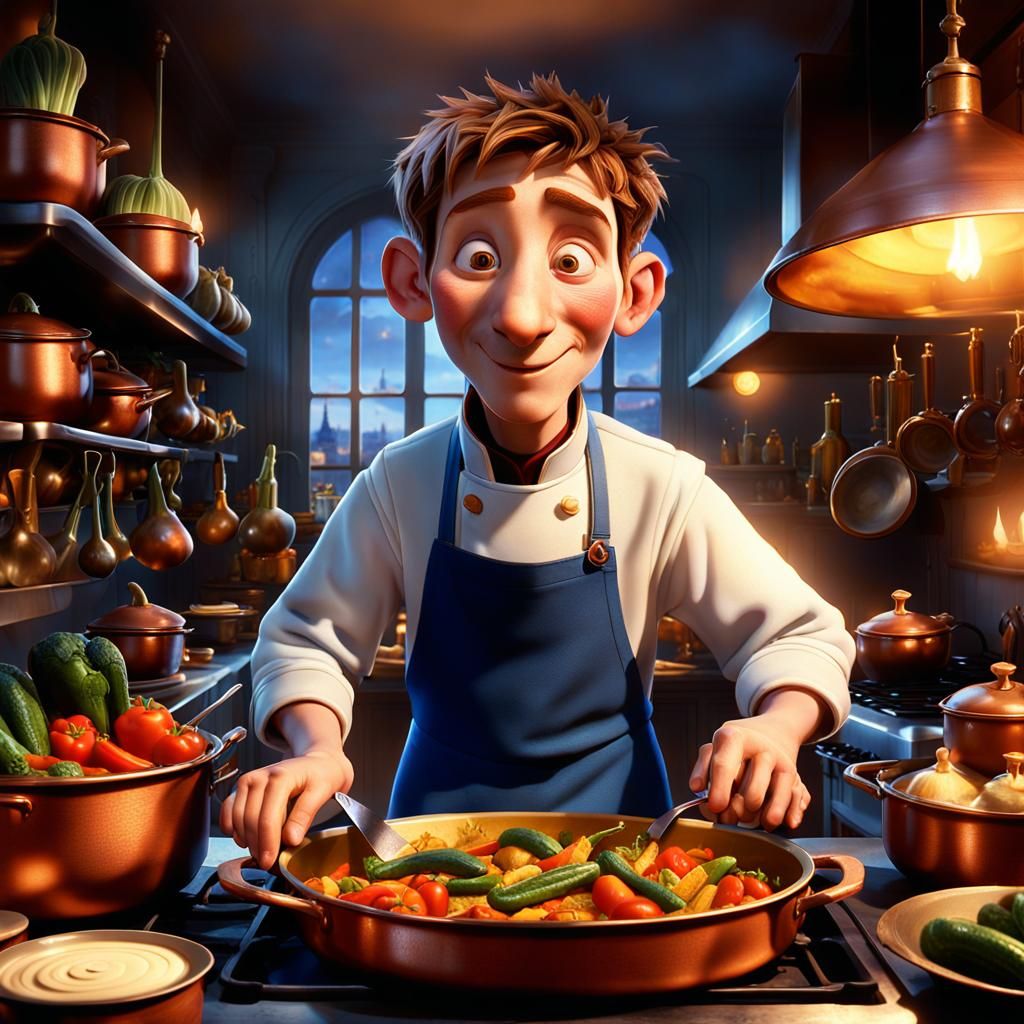 Remy Presents Ratatouille: A Cinematic Still