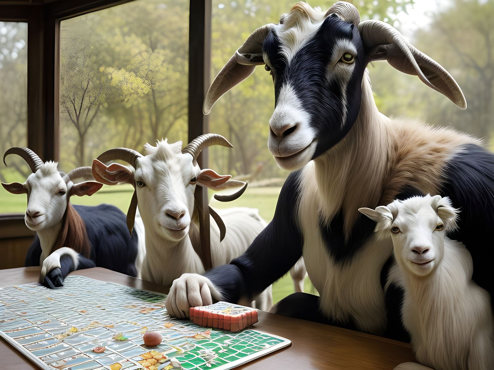 Goats Playing Bingo