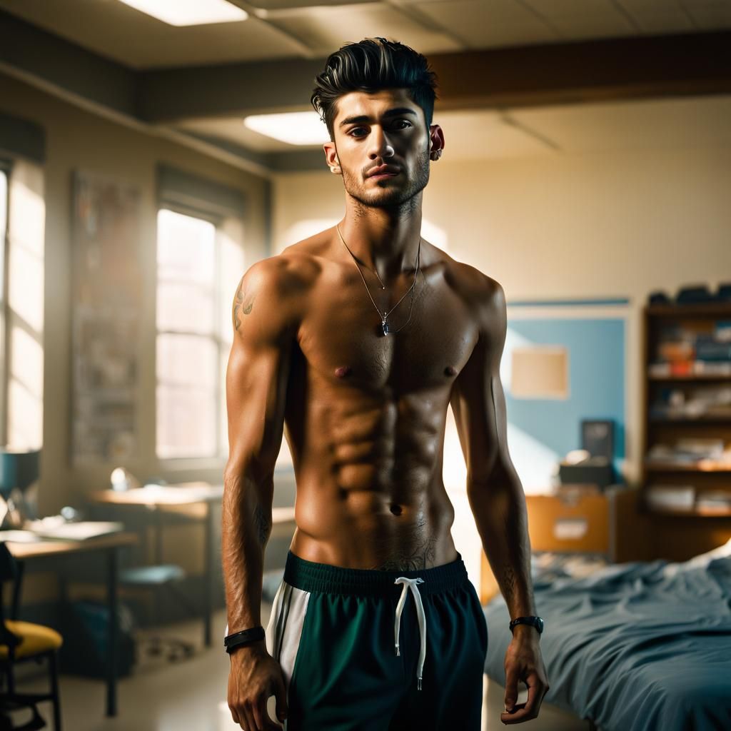 Photorealistic College Athlete Portrait in Natural Light