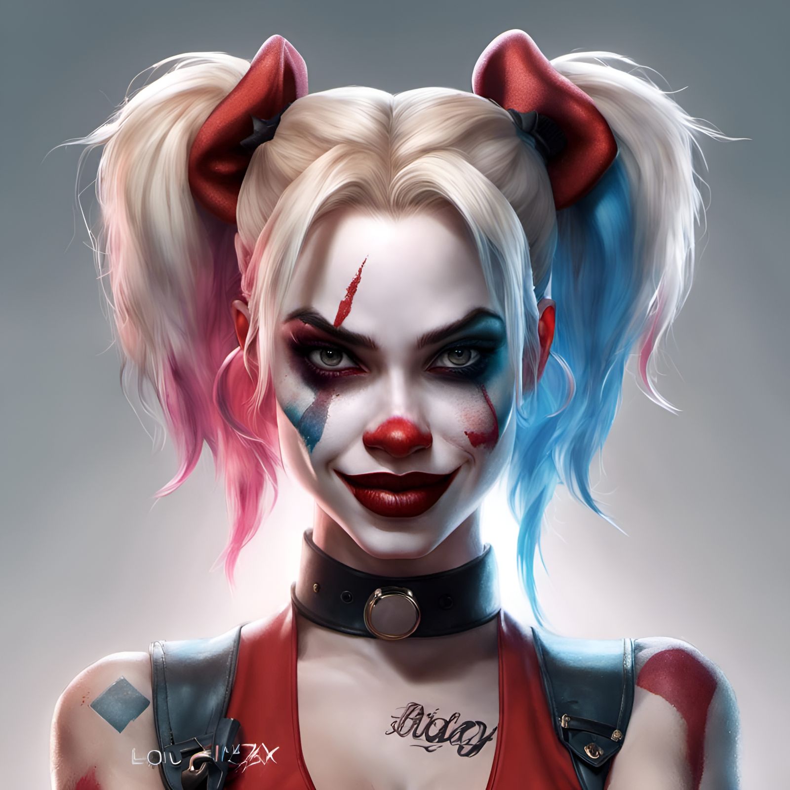 Harley Quinn: Intricate 3D Digital Art