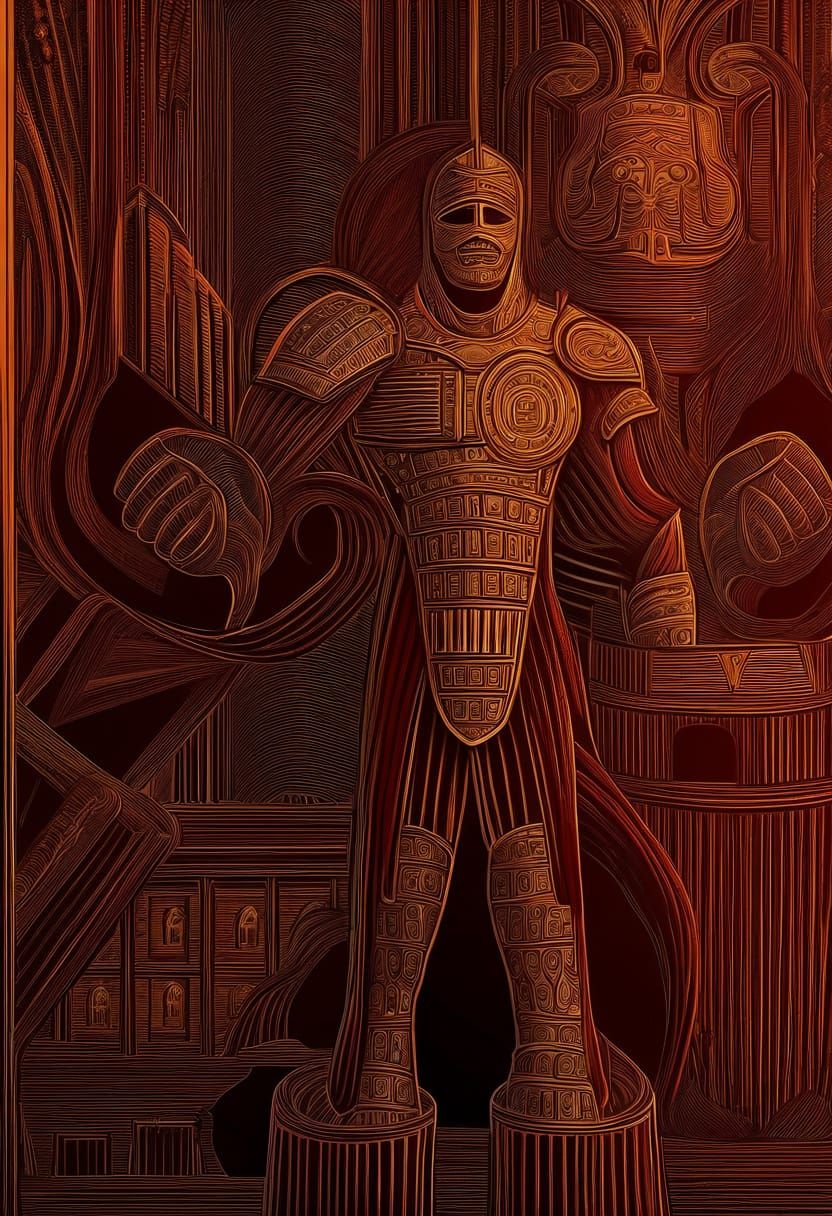 Knight Before Castle in Vibrant Fantasy Concept Art