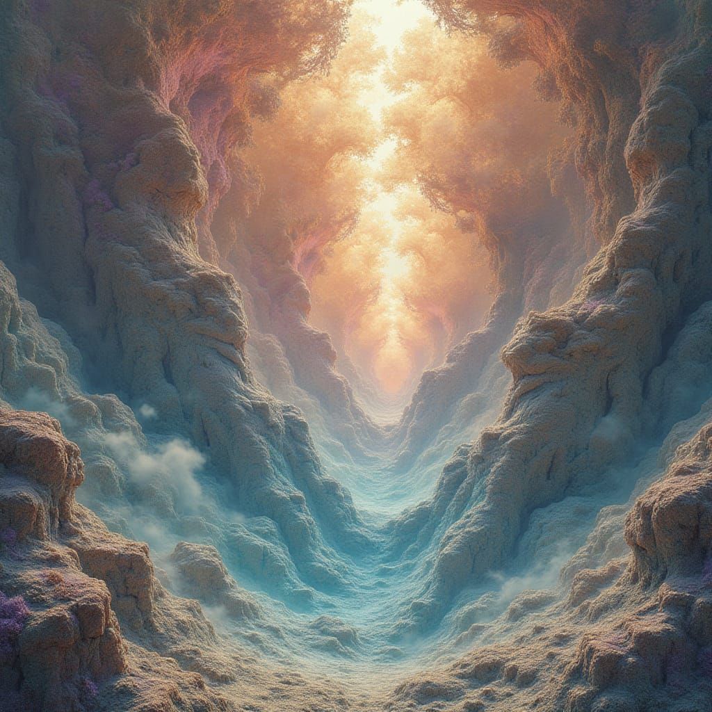 Intricate Mandelbrot Fractal with Julia Valley