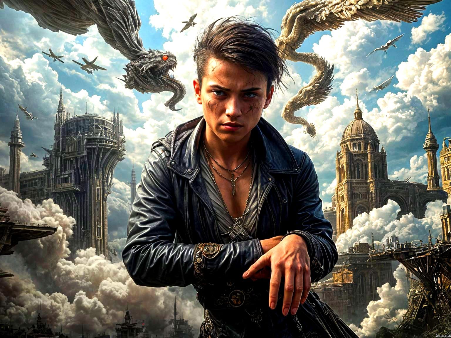 Chaotic Dystopian Dreams: A Maximalist Digital Painting