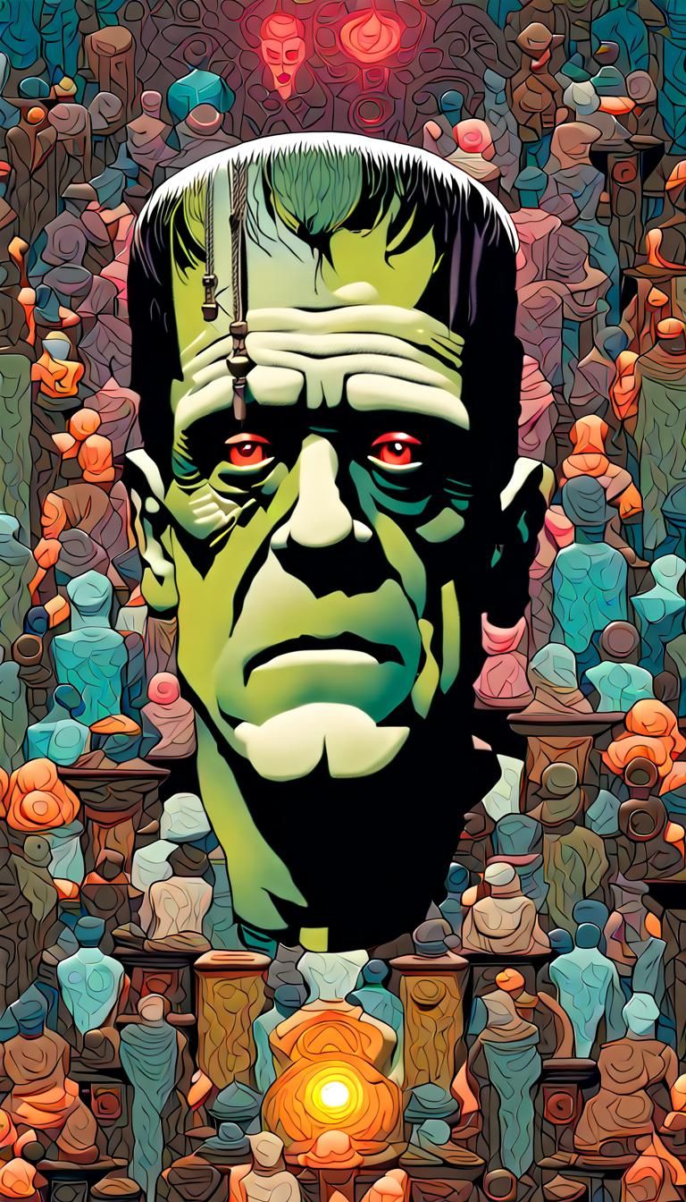 Frankenstein's Syndrome: Vivid 3D Digital Art