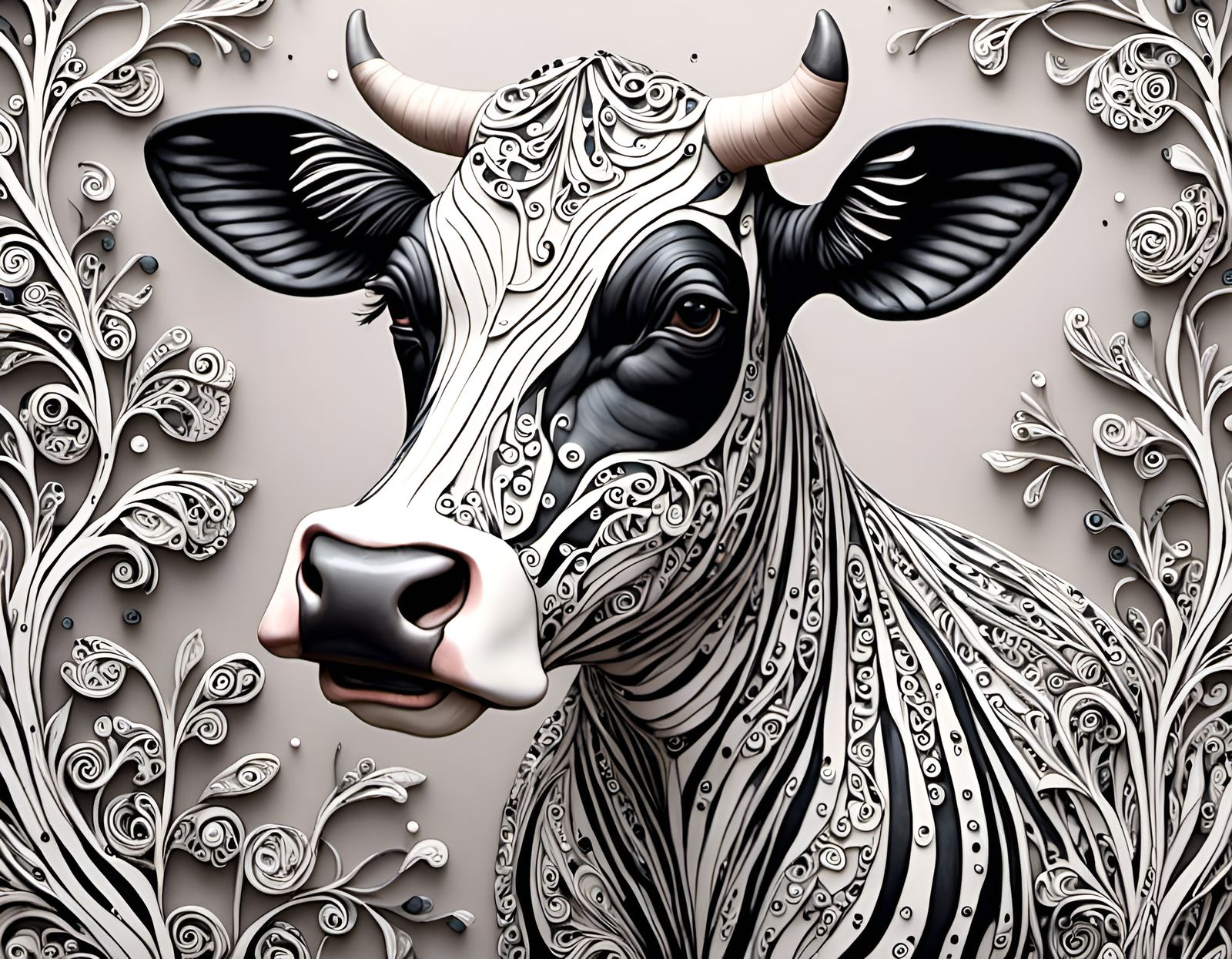 3D Render of a Cow