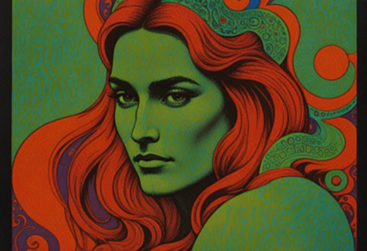 Psychedelic Rock Concert Poster in Vibrant Colors