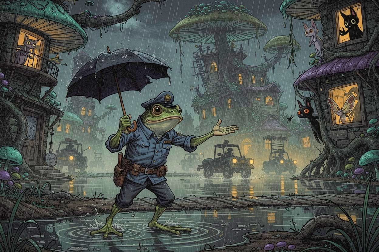 Not the best of Days for Swamp City's Traffic Officer