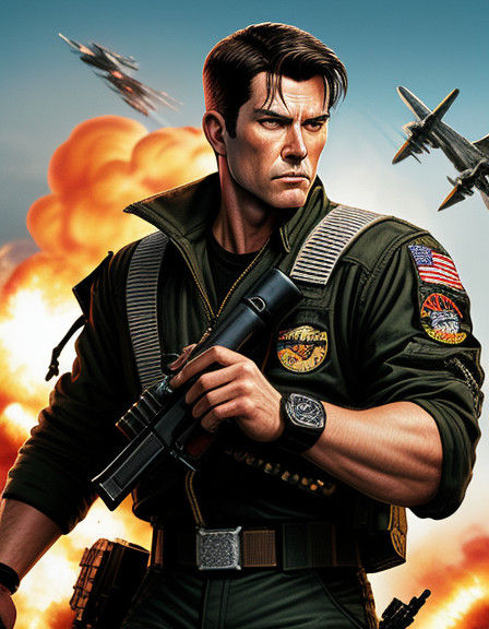Epic Zombie Apocalypse Samurai Fighter Jet Action Movie Post...
