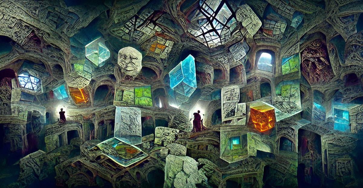 Sorcerers Council in Fantasy Academy, Detailed Drawing