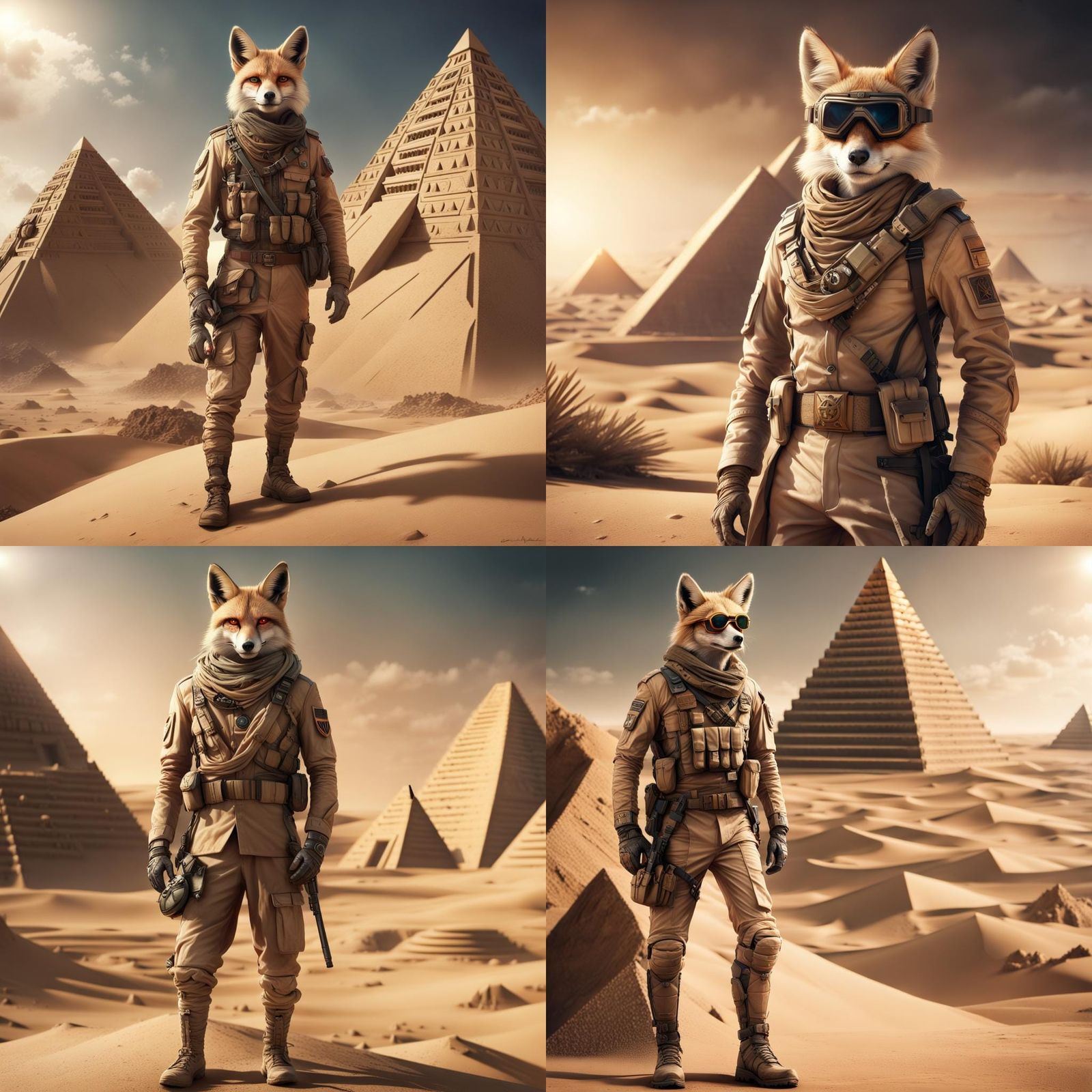 Desert Fox Field Marshal in Digital Matte Painting