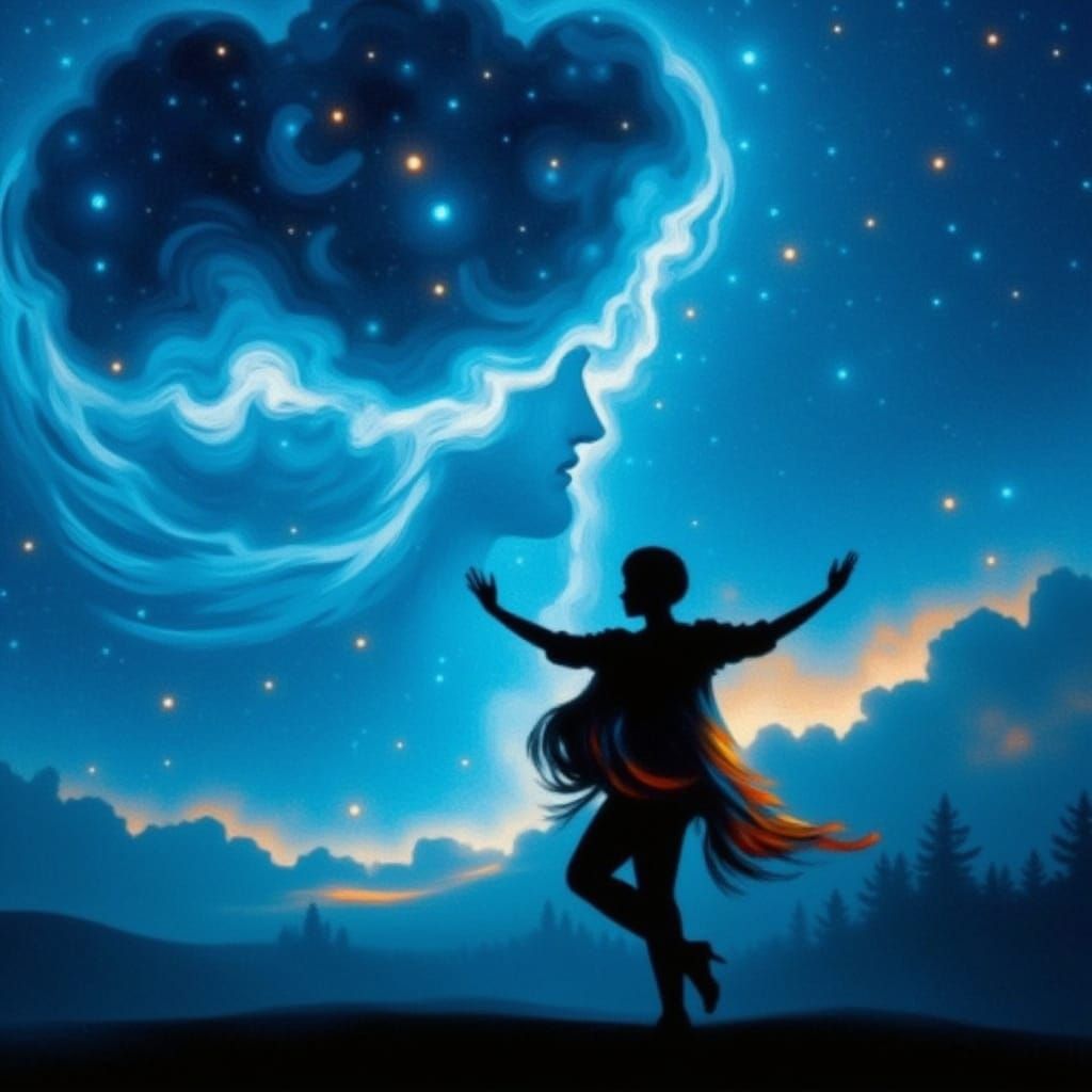 Whimsical Cityscape Dream in Vibrant Colors