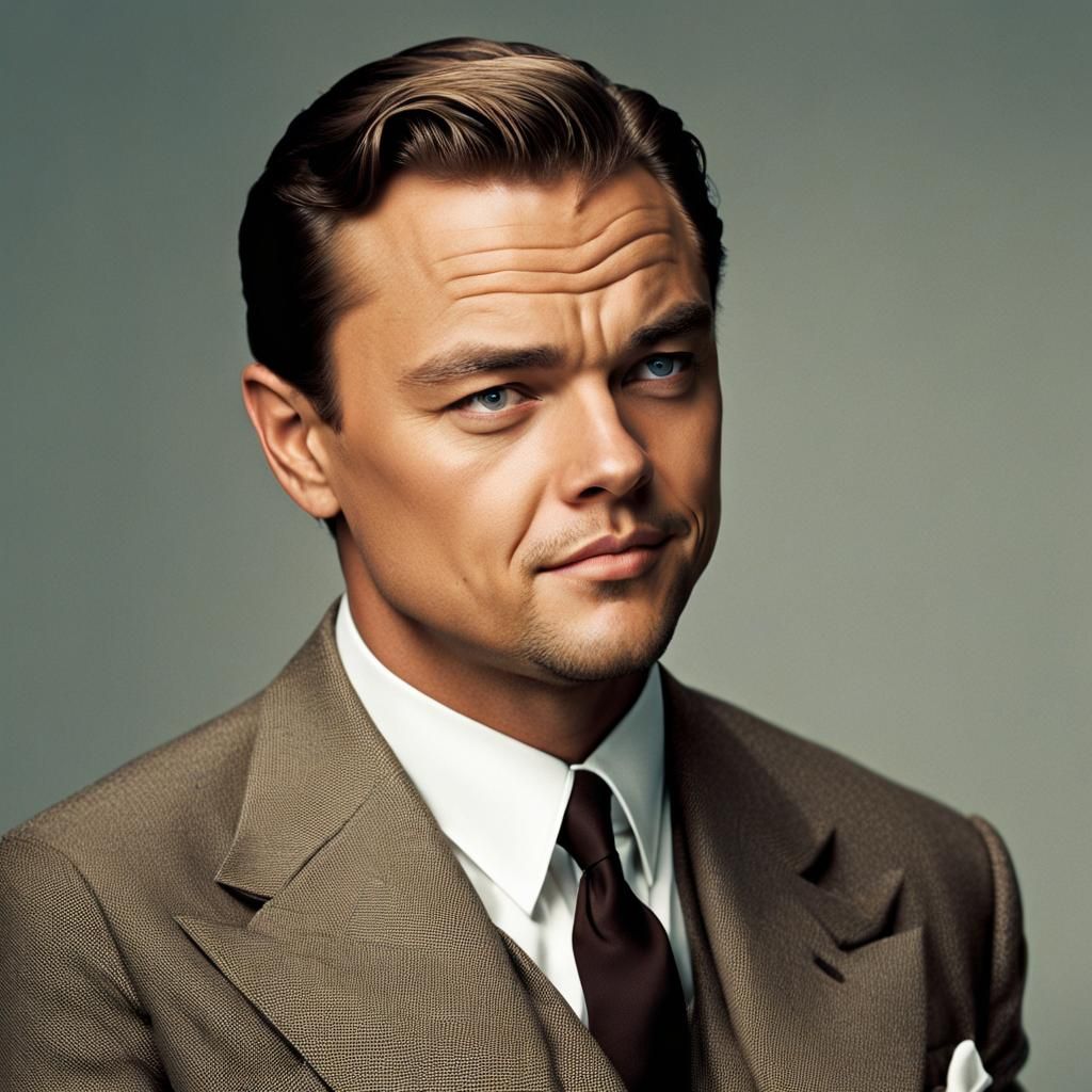 AI Generated Leonardo DiCaprio Portrait