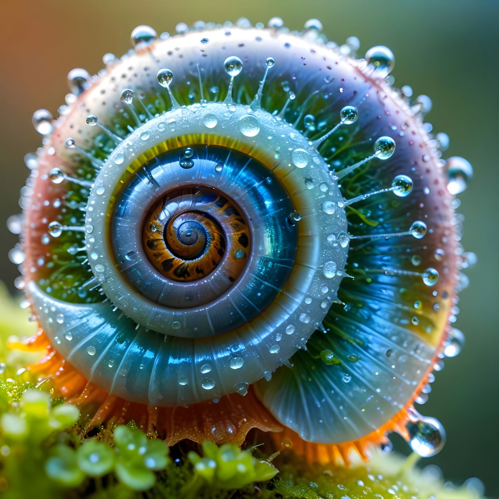 Dew-snail-shell