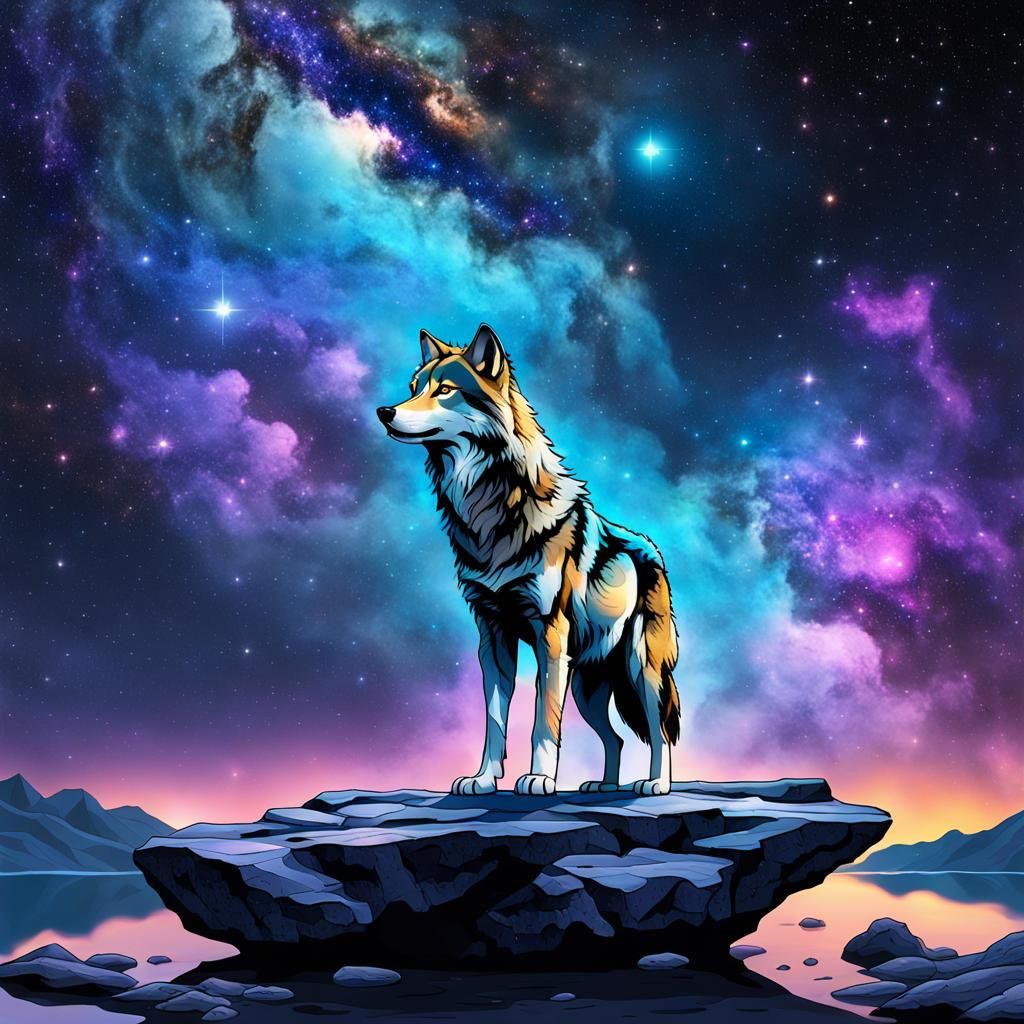 Cosmic Wolf in a Galaxy of Stars