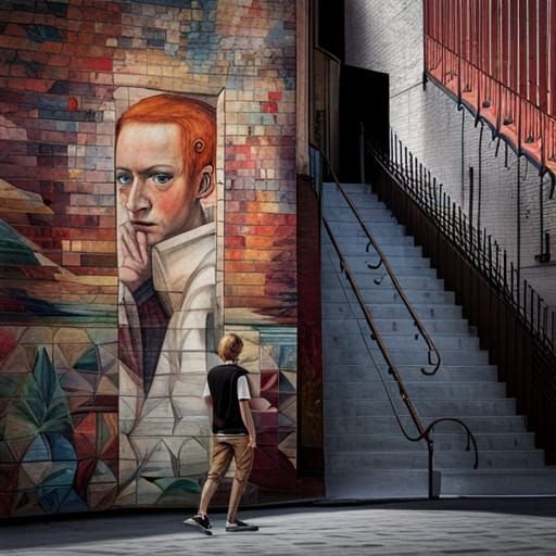 Teenager Emerges from Graffiti Wall: Nielsen, Klee, Jones St...