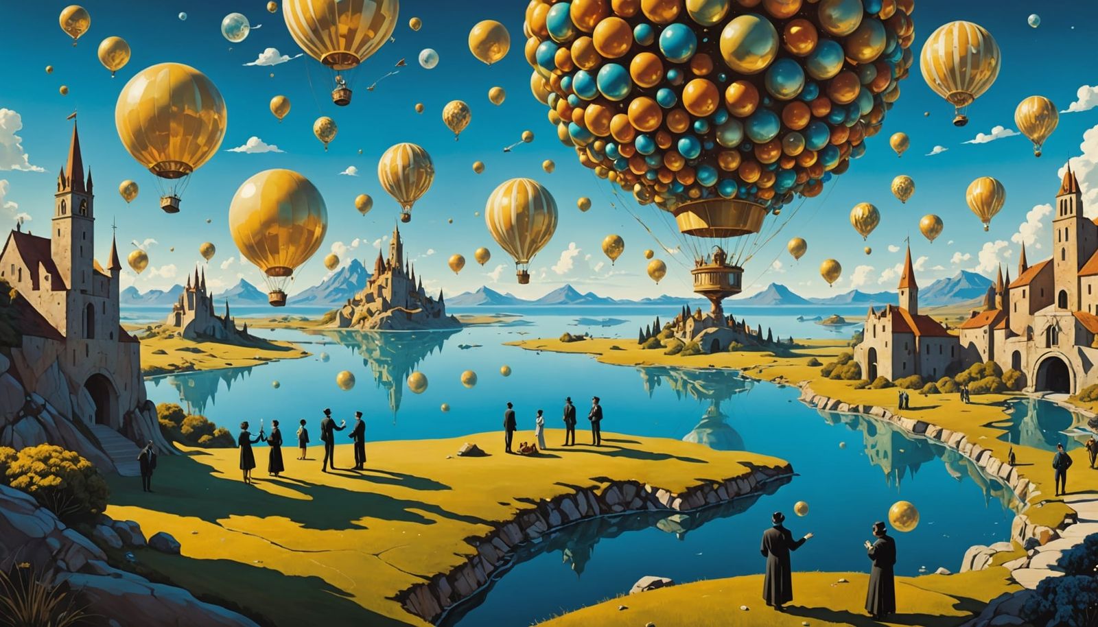 Dreamlike Celebration Releasing Aspirations in Surreal Lands...