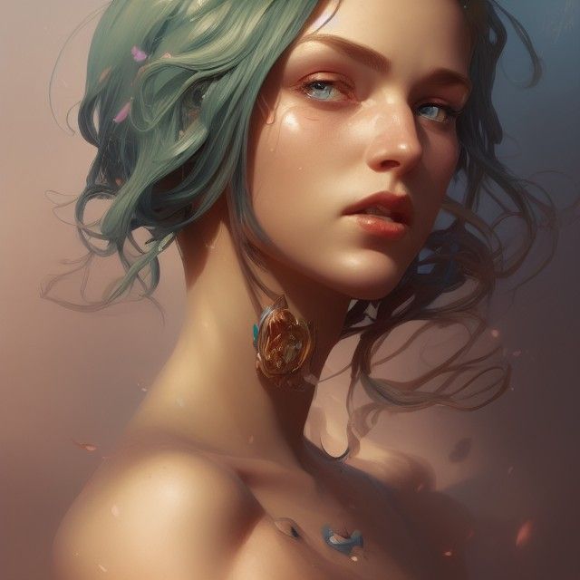 Elven Portrait in Digital Art Style