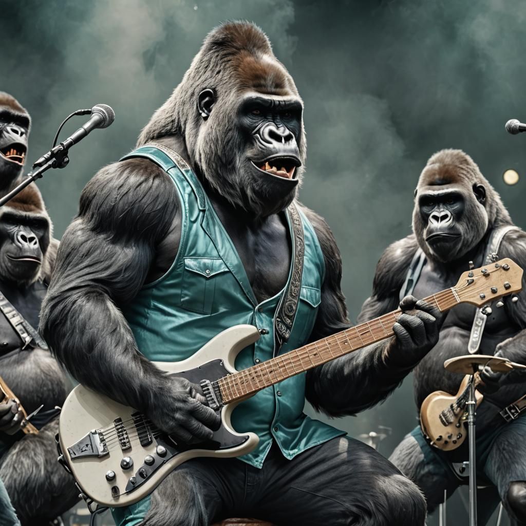 Gorilla Band Rocks the Stage