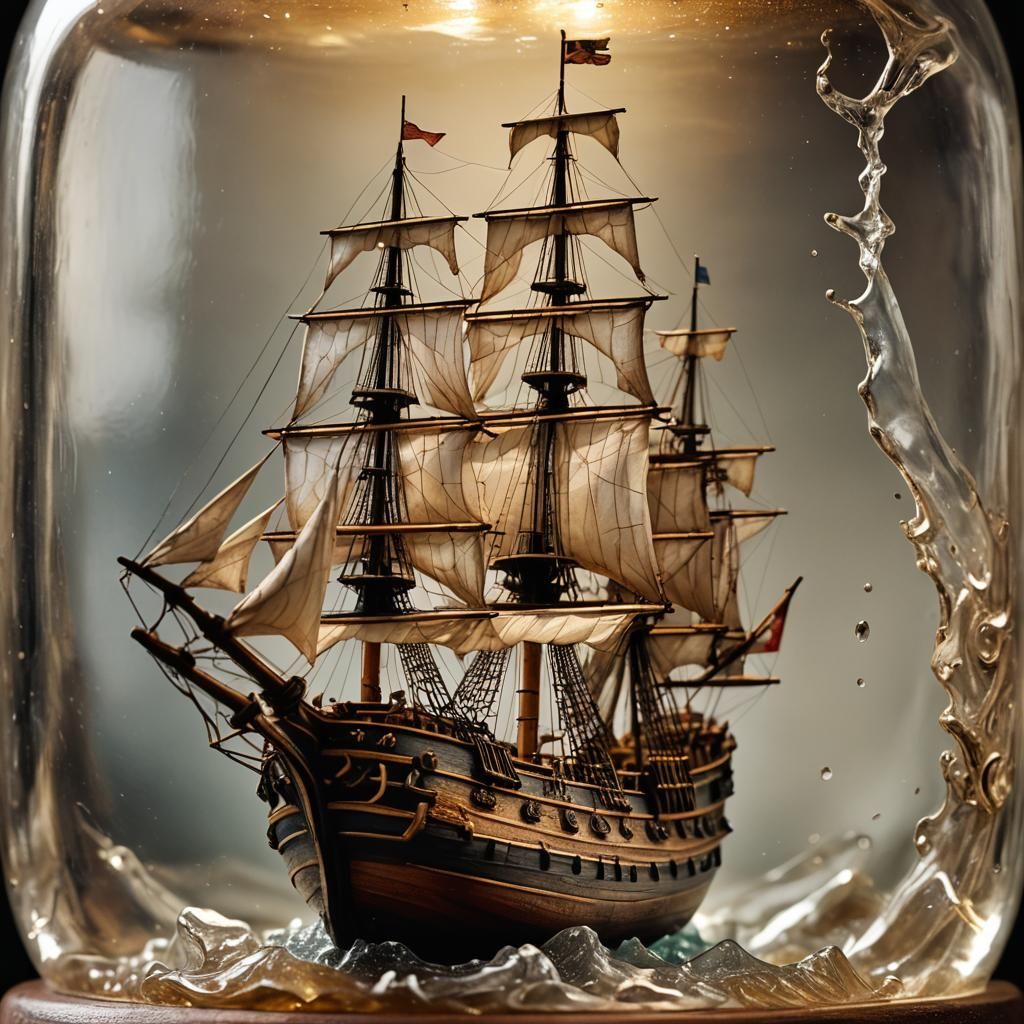 Sailing Ship in a Bottle: Miniature Dutch Golden Age Art