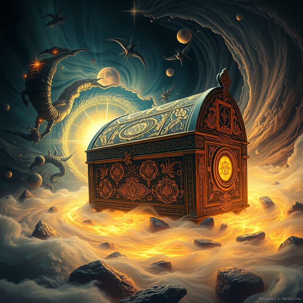 Ark of the Covenant Alters Reality in Surrealist Style