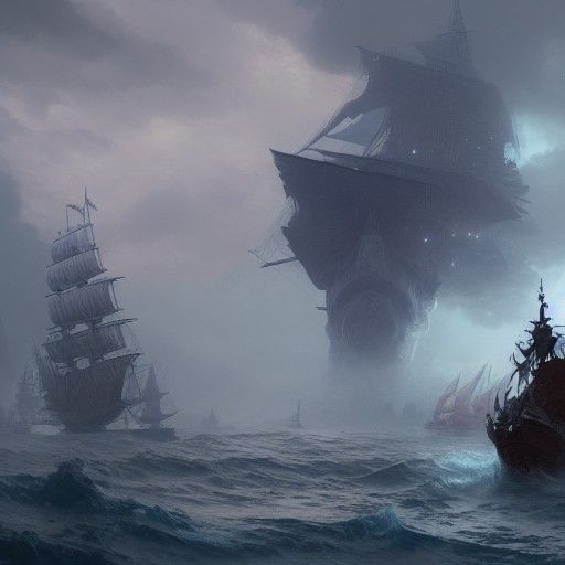 Epic Sea Battle: Kraken vs Pirate Ship