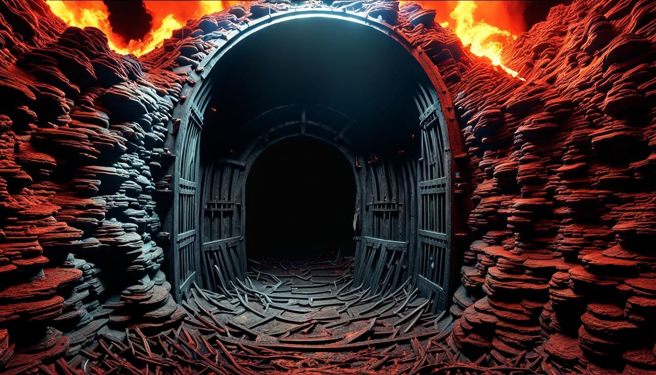 Hyperrealistic Entrance to Hell in Ultra HD