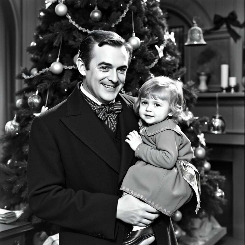 Vintage Christmas in Black and White