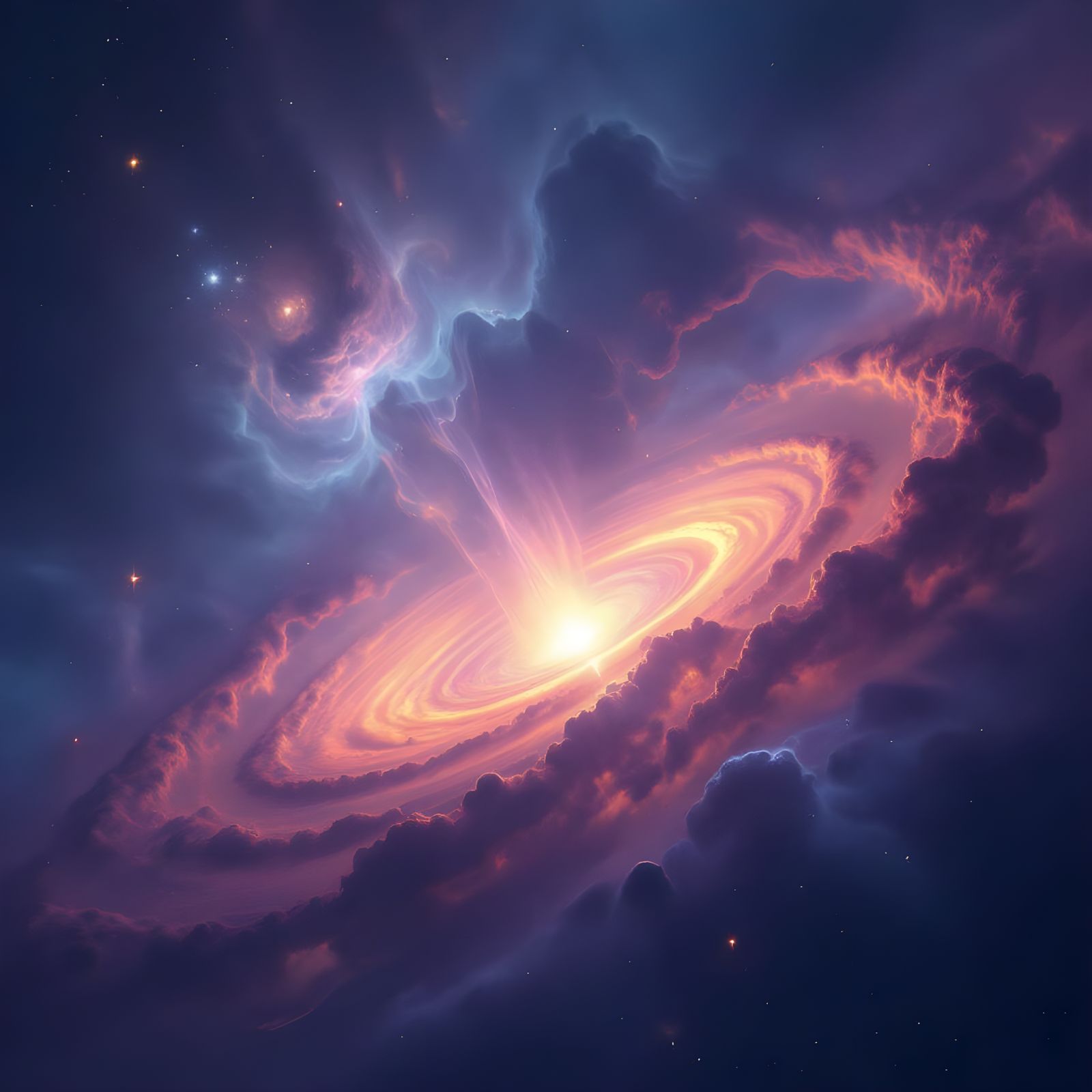 Protostar Formation in Cosmic Nebula - Scientific Visualizat...