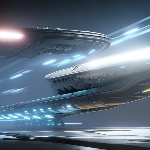 Alien Spaceship Bridge: Dark Fantasy Concept Art