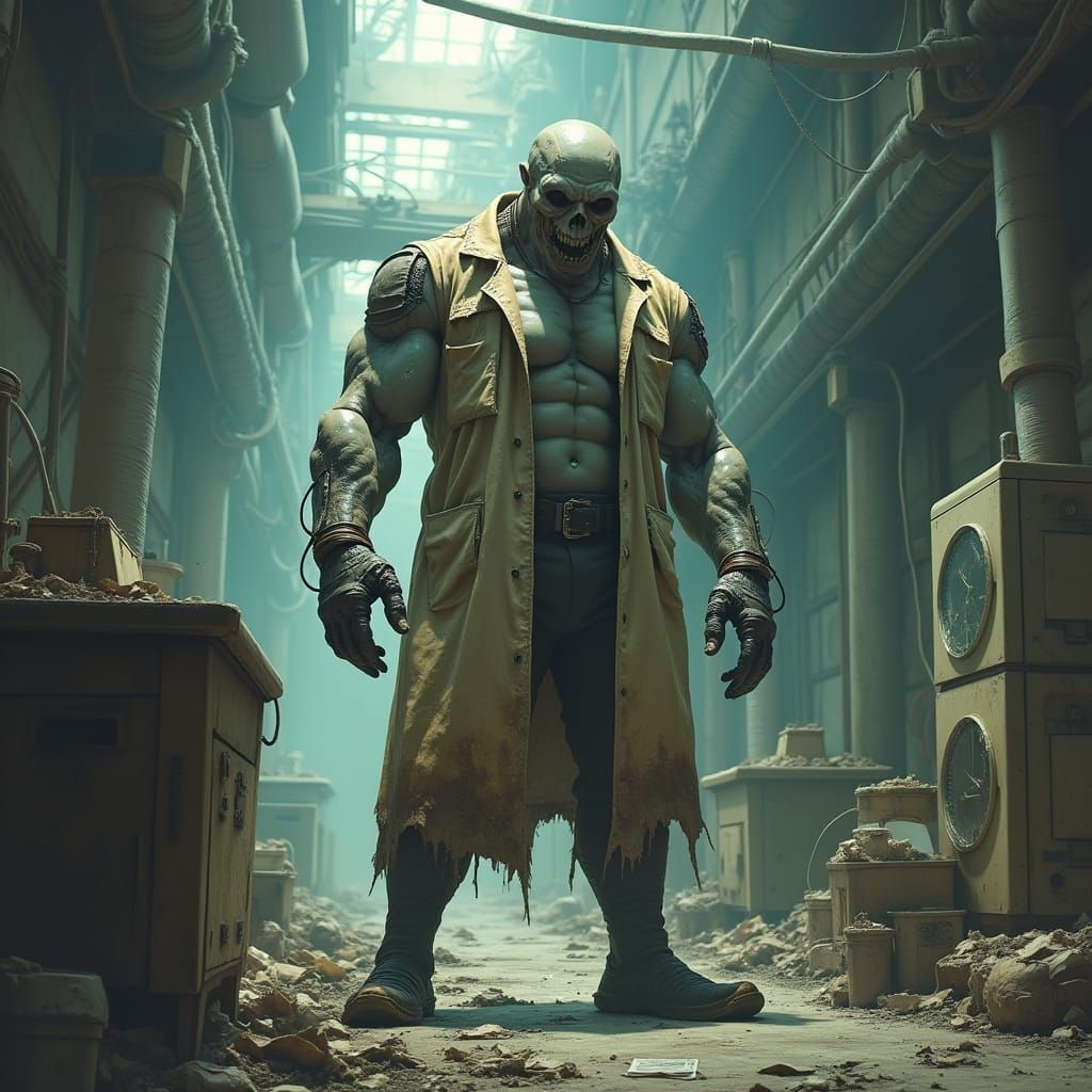 Irradiated Mutant in Lab Coat: Giger-esque Biopunk