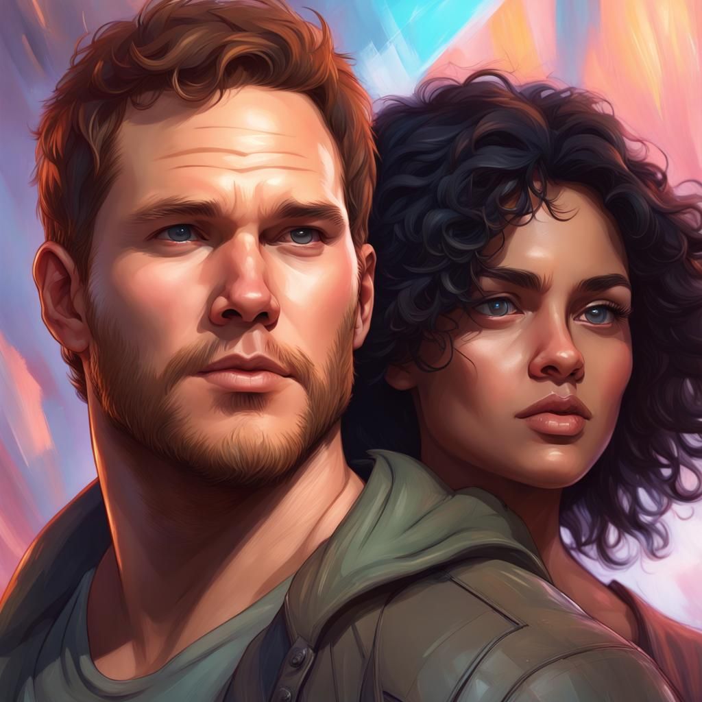 Peter Quill & Gamora - Human AU