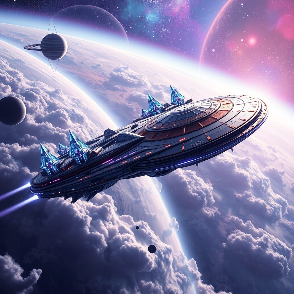 Galactic Federation Mothership Soars Through Jupiter's Atmos...