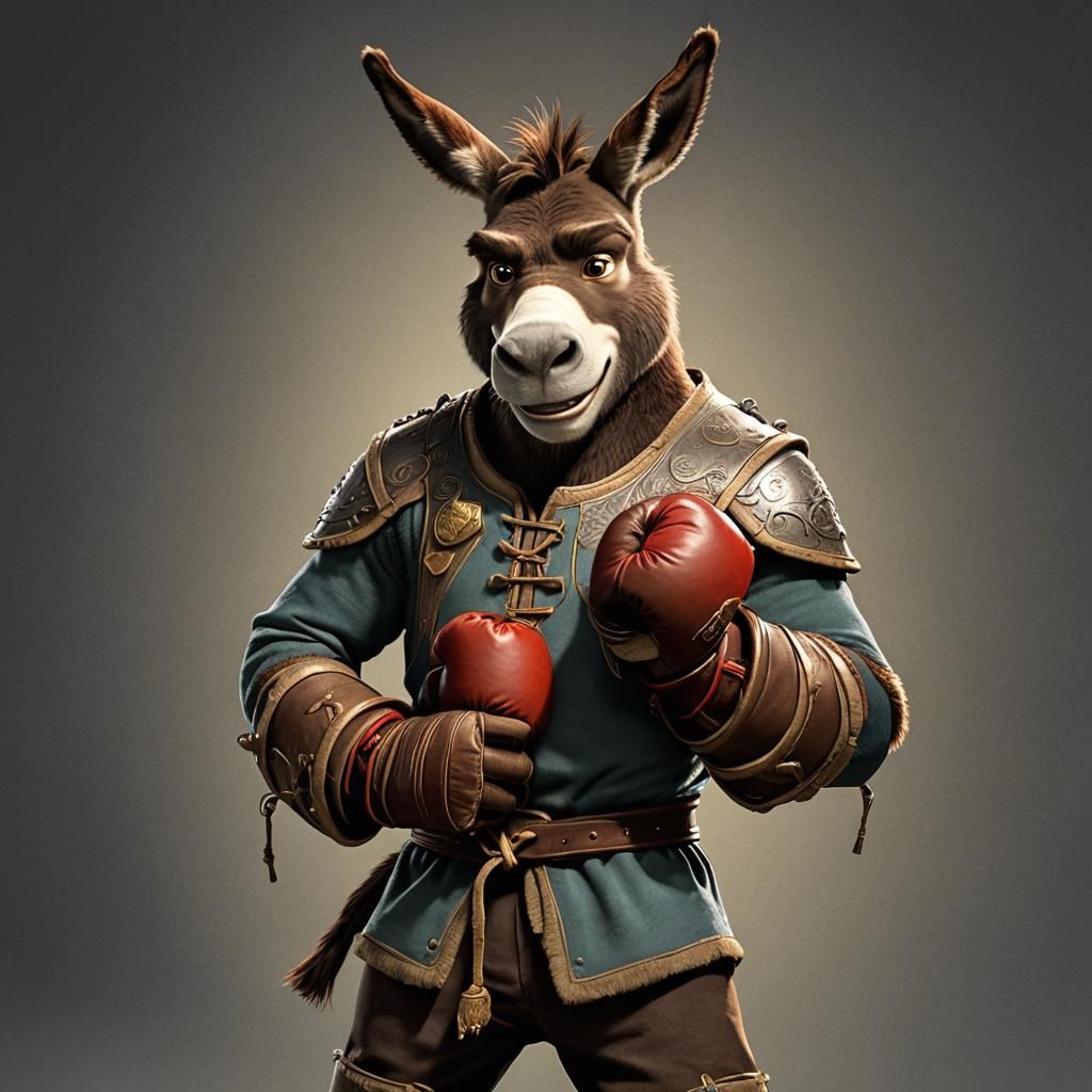 Donkey from Shrek Ready to Box, Anime Art