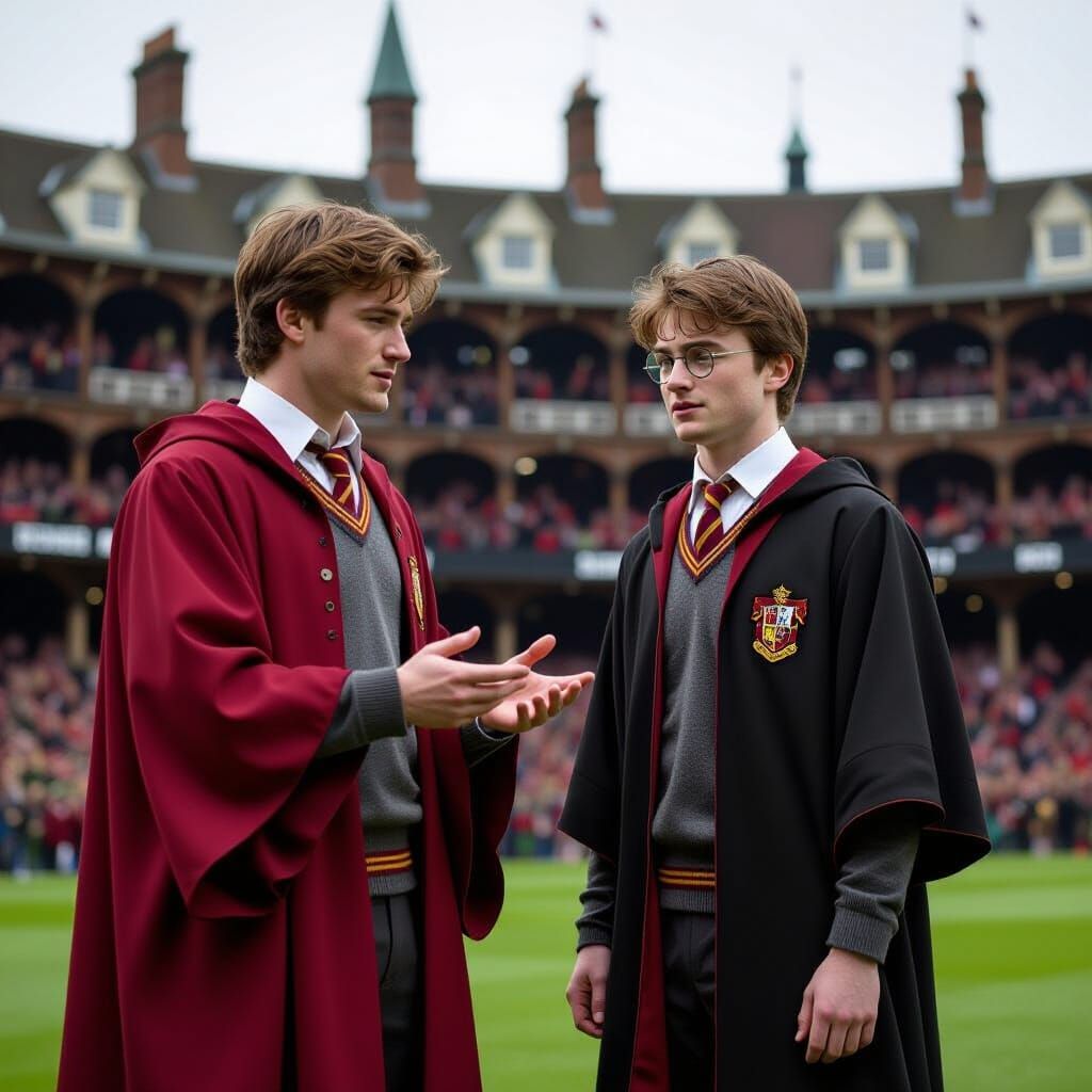 Gryffindor Quidditch Captain Teaches Harry