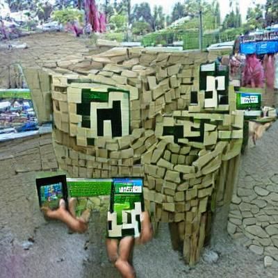 Voxel Landscape Inspired by Minecraft