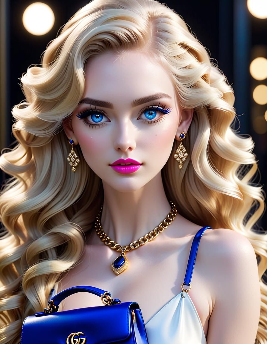 Beautiful Dutch Girl Portrait in Photo Realistic Style